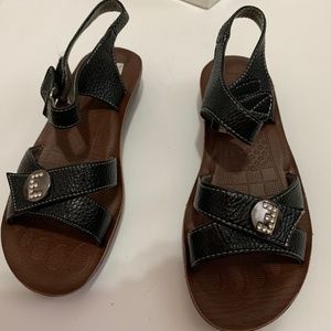 Women's Black Brown Sandals